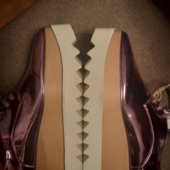 STELLA MCCARTNEY Elyse mirrored faux leather platform sneakers - MISMATCH SIZE - Picture 3 of 11